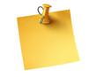 © Medium - A bright yellow sticky note with a metal pushpin