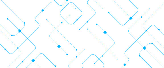 Wall Mural - vector abstract technology background with geometric with crossed lines and dots.