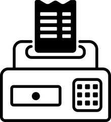 Canvas Print - billing machine