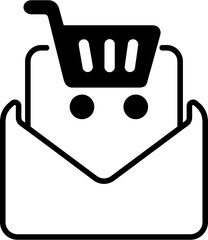 Wall Mural - email shopping
