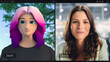 © Gorodenkoff - Avatar and Woman in a Virtual Meeting, Advanced Interactive Technology for Professional Communication Mockup Software. Remote Business Interaction, Digital Collaboration. Multiple Split Screen