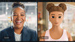 © Gorodenkoff - Professional Woman and Animated Avatar Engage in a Virtual Meeting, Advanced Video Conferencing Technology. Split-screen Software Interface Real-time Interaction and Digital Collaboration Tool