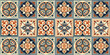 © Tetiana Kasatkina - vector seamless pattern of a square shape ceramic tile, ornament texture design, moroccan arabesque style