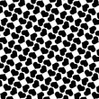 © dmf87 - Pattern black retro hearts isolated on white background. Monochrome heart weaving vintage repetitive print illustration. Black and white hearty simple gothic abstract texture, vector eps 10