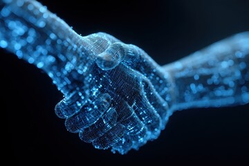Handshake Computer Code. A Smart Contract in Technology with Fiber Optic Abstract Network