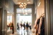 © Rizky - Blurry indoor hallway with clothing displays