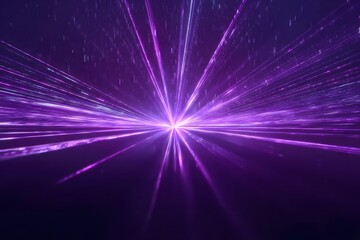 Wall Mural - Purple laser beams, light streaks, a background 