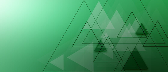 Canvas Print - green modern geometric background