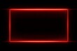 © Kdhtdg - A red, glowing, rectangular frame border on a black background,