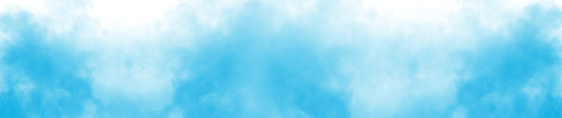 Wall Mural - vector realistic smoke cloud or light blue fog, abstract gas on transparent background