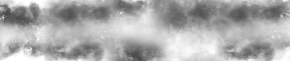 Wall Mural - vector realistic smoke cloud or gray fog, abstract gas on transparent background