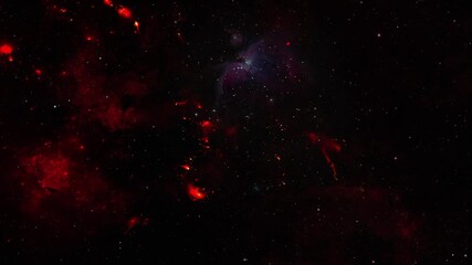 Wall Mural - Infinite Cosmos with Colorful Nebula