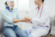 © Worapon - Hand bandages, human bandages and first aid bandages, teaching or tutoring with care, attention or assistance in the office, emergency nurses, trainers and wound care personnel.