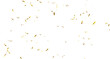 © Mst Stock - Falling isolated Gold Confetti. Glitter celebration PNG, Falling shiny gold confetti overlay on transparent background. 3d Rendering Transparent Confeti. Glossy golden festive tinsel. party, holiday,