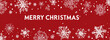 © Howie - Red Christmas background with snowflakes - Festive greeting - Holiday design