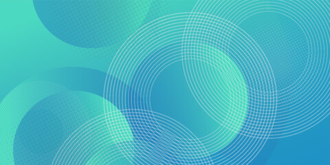 Wall Mural - Modern abstract bright blue green gradient illustration background with simple pattern. Cool design. Eps10 vector smooth