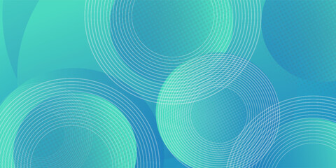 Wall Mural - Modern abstract bright blue green gradient illustration background with simple pattern. Cool design. Eps10 vector smooth