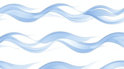 Wall Mural - the image is a blue wave with white background. the blue color of the wave is very vivid and stands 