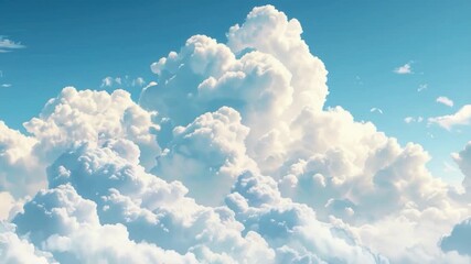 Wall Mural - a plane flies through a cloudy blue sky, providing a sense of freedom and adventure