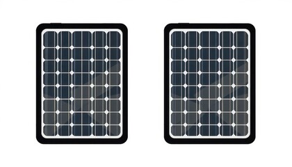 Modern solar panel array generating clean energy, a sustainable solution for homes and businesses