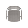 © changnam37 - An overhead view of a stylish modern grey chair