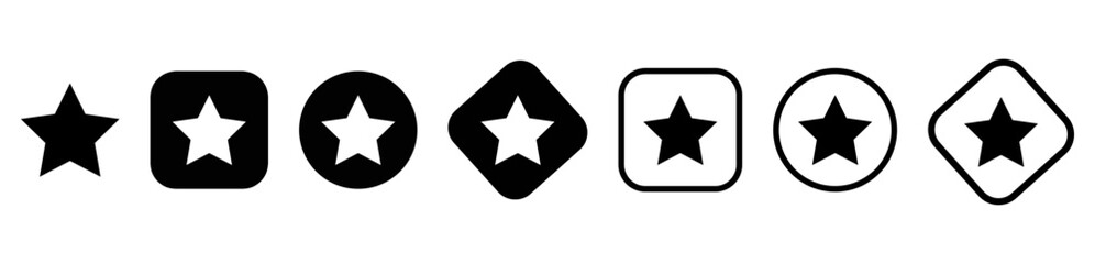 star favorite icon. star favorite icon vector. star favorite icon set	
