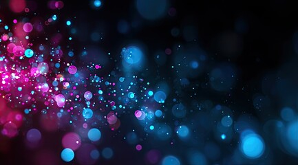 Abstract background with vibrant, swirling bokeh