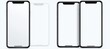© Pan - Mockup of two smartphones, one in light gray, the other in dark gray, both with blank screens