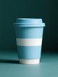 © Nur - Blue coffee cup with blue lid