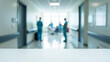 © Anuyj - Marble table top with blur hospital clinic medical interior background