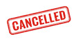 © Pixel Studio - Cancelled stamp vector image for event cancellation notice and meeting cancelled sign template design