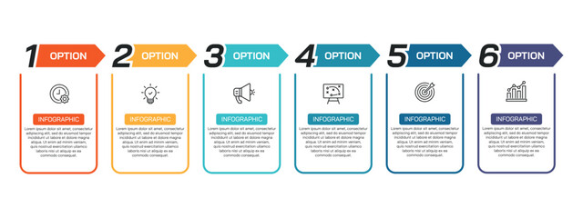 Wall Mural - steps business data visualization timeline process infographic template design with icons