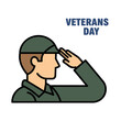 © jas - Saluting soldier illustration symbolizing national gratitude on Veterans Day remembrance