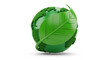 © Ari - Green Earth Globe with Leaf Symbolizing Environmental Protection on Isolated transparent background