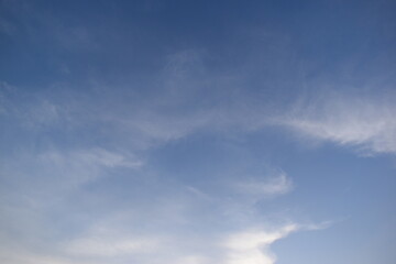 Wall Mural - beautiful blue sky and white cloud background in springtime