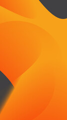 Wall Mural - orange abstract geometric vertical background with gradient and lines. template banner, poster, cove
