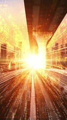 Software development, application programming code and tacit computer coding . Concept of smart digital transformation and technology disruption that changes global trends in new information era .