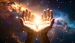 © subur - Cosmic Hands: A Celestial Embrace of Light and Hope