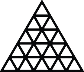 Vector Triangle pattern geometric abstract black shape silhouette Illustrator