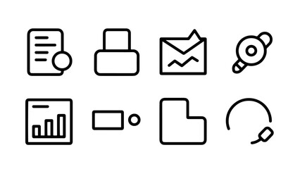 Collection of Simple Black Icons