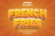 © Aziramada - French fries editable text effect with cartoon text style