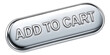 © stickerside - Glossy silver button with ADD TO CART text in raised lettering, essential retail action sticker on transparent background.