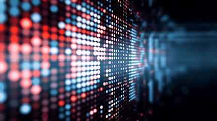 Wall Mural - Abstract digital background. Futuristic abstract defocus data matrix. Big data