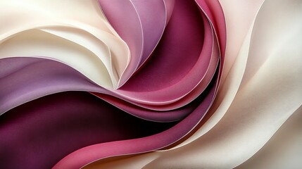 Sticker - ethereal layers of delicate gradients in plum and sand tones create a tranquil abstract composition