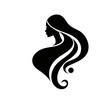 © Nhn - Elegant Silhouette of a Woman with Flowing Hair