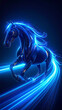 © emi - Neon Stallion – The Unstoppable Spirit of Digital Freedom
