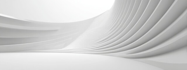 Abstract Architecture: Modern White Building Interior