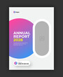 © nxgraph - Brochure cover annual report flyer for business agency
