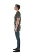 © 1STunningART - Full length side view portrait of a confident man standing carefree isolated on transparent background