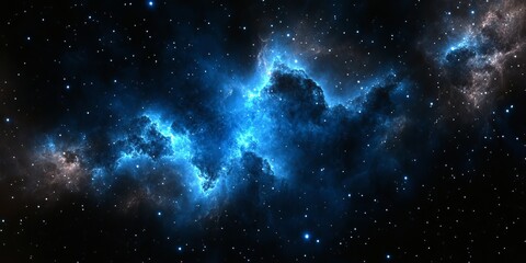 Wall Mural - A Breathtaking View of a Colorful Nebula Surrounded by Distant Stars and Galaxies in Space